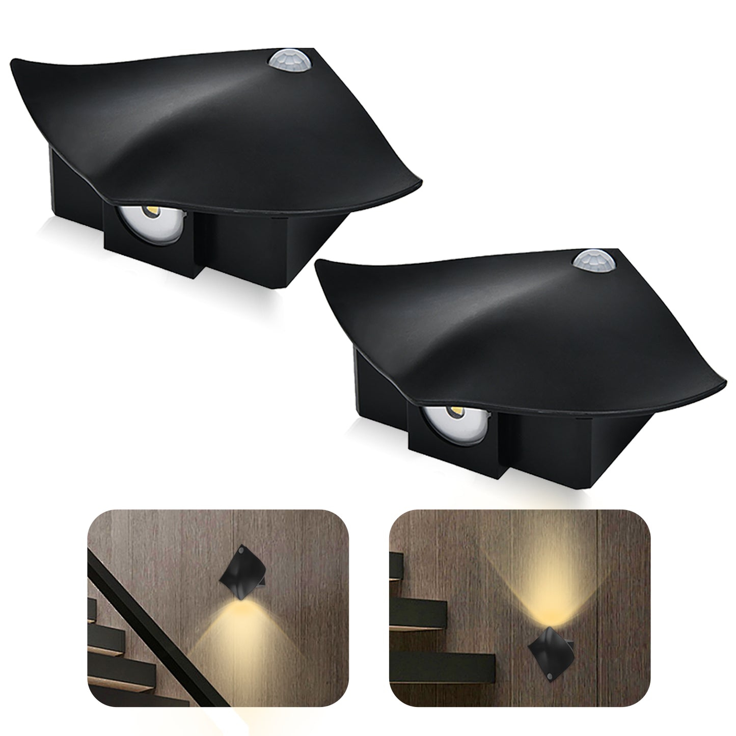 Motion Sensor Warm Yellow Night Light Magnetic Wall Sconces
