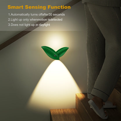 Green LED Motion Sensor Wall Light – Dimmable Magnetic Night Light with Remote
