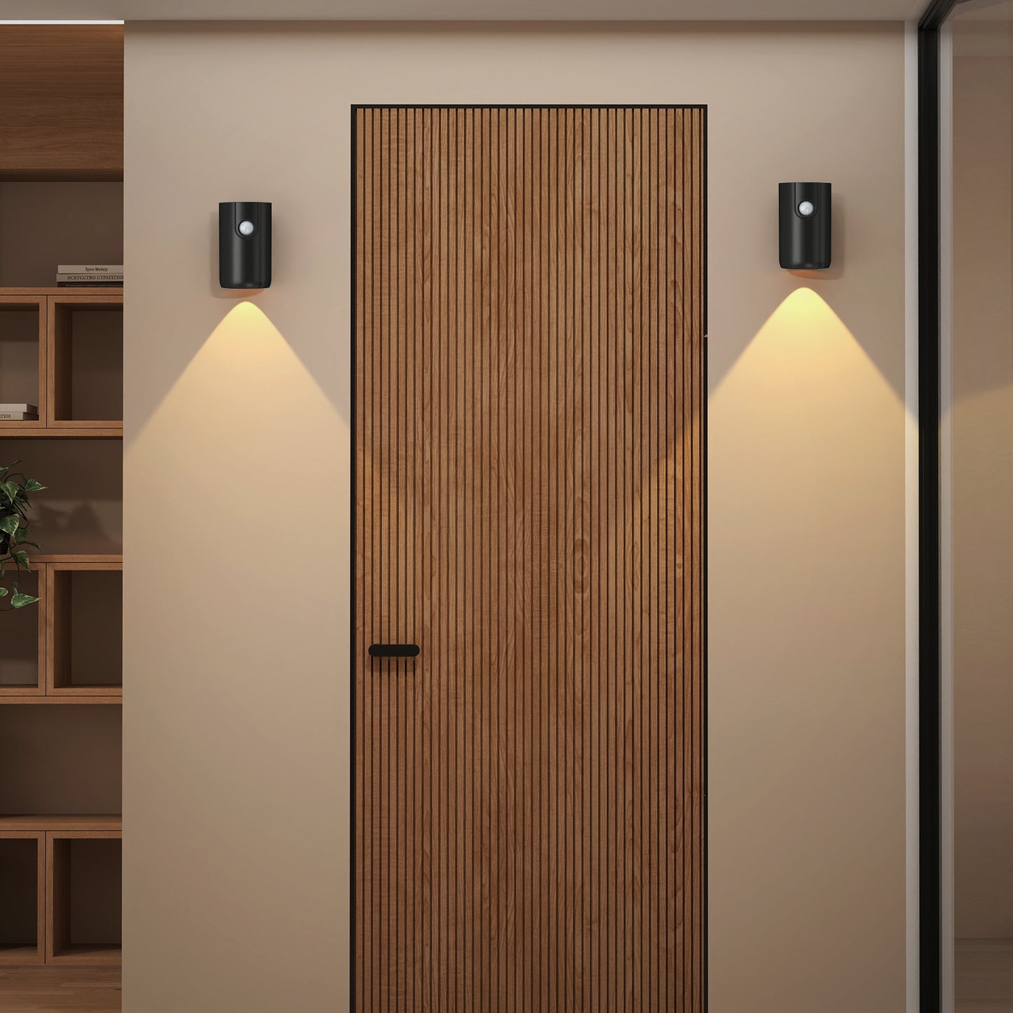 Upgraded Motion Sensor Night Light Magnetic Dimmable Wall Lamp 2 Pcs