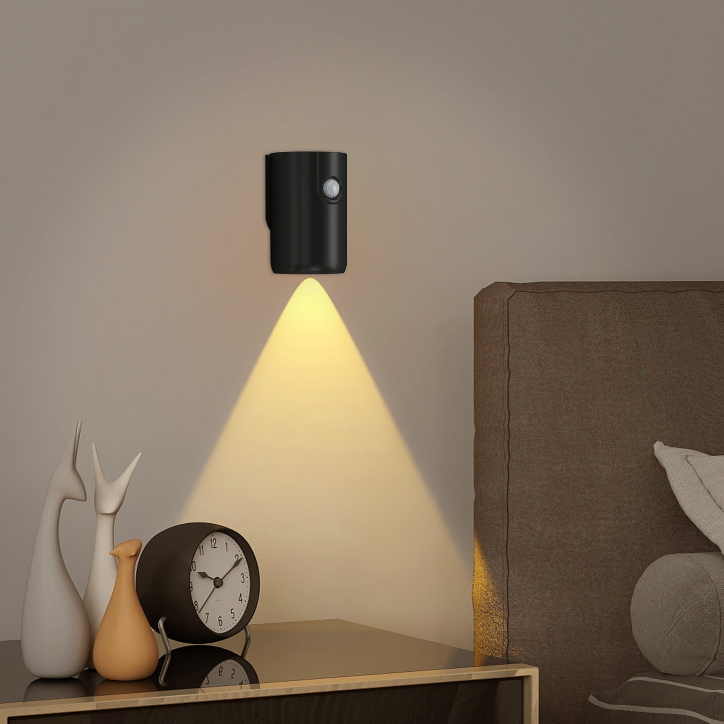Upgraded Motion Sensor Night Light Magnetic Dimmable Wall Lamp 2 Pcs
