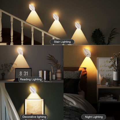 Magnetic Motion Sensor Wall Light – Rechargeable, Dimmable, with Remote