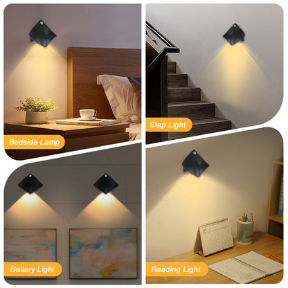 Motion Sensor Warm Yellow Night Light Magnetic Wall Sconces